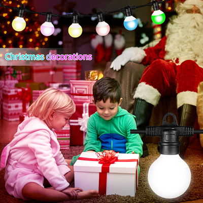 Luzes de Natal em mudança da lâmpada da decoração da árvore da cor esperta do dmx da corda RGBW do diodo emissor de luz de IP54 1x1.8W 5050